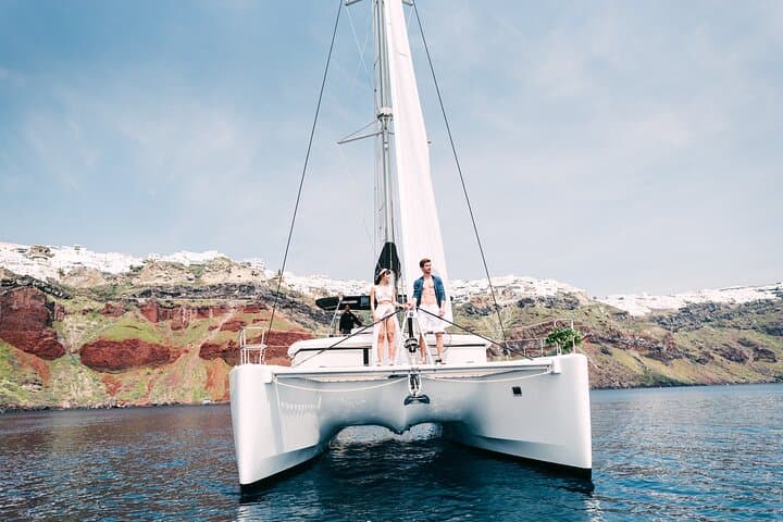 Santorini Caldera Semi-Private Sailing Cruise with BBQ, Snorkel & Sunset photo 5