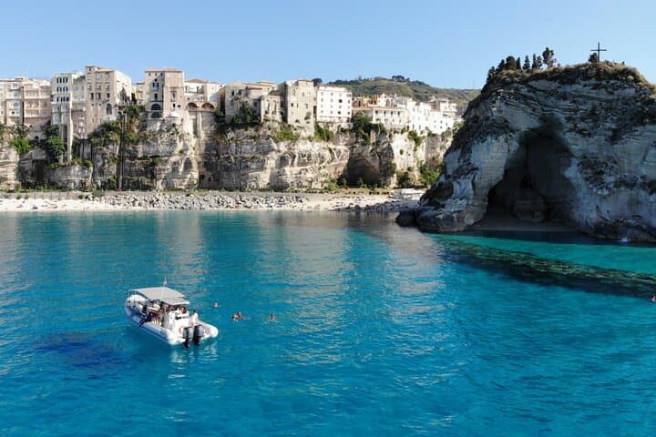 Tropea to Capo Vaticano Sunset Boat Tour — 3-Hour Shared Cruise & Snorkel