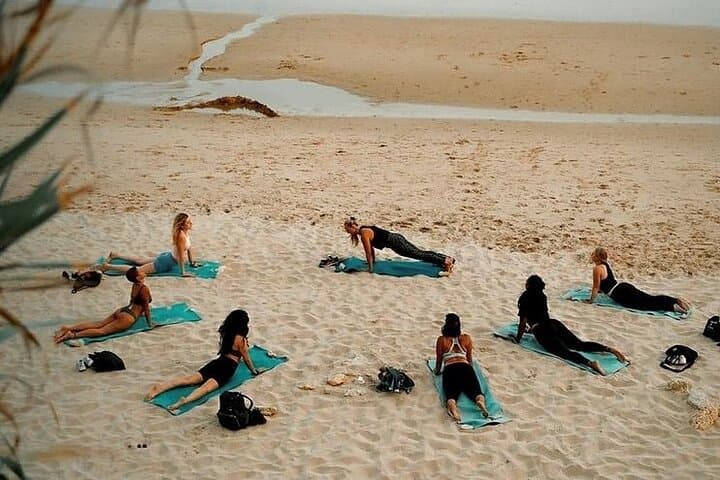 Sunset Yoga on Praia do Alemao — Hatha Beach Class in Portimao photo 2
