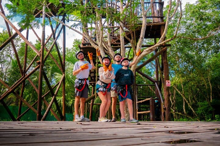 Cozumel Zipline and Beach Club Adventure: Jungle Canopies to Turquoise Shore