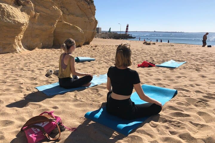 Morning Beach Yoga at Praia da Rocha — 60-Min Hatha Session in Portimão photo 4