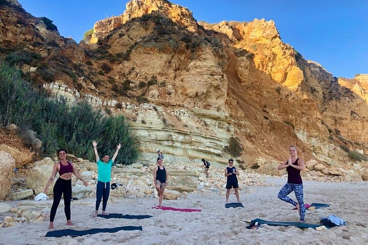 Morning Beach Yoga at Praia da Rocha — 60-Min Hatha Session in Portimão photo 3