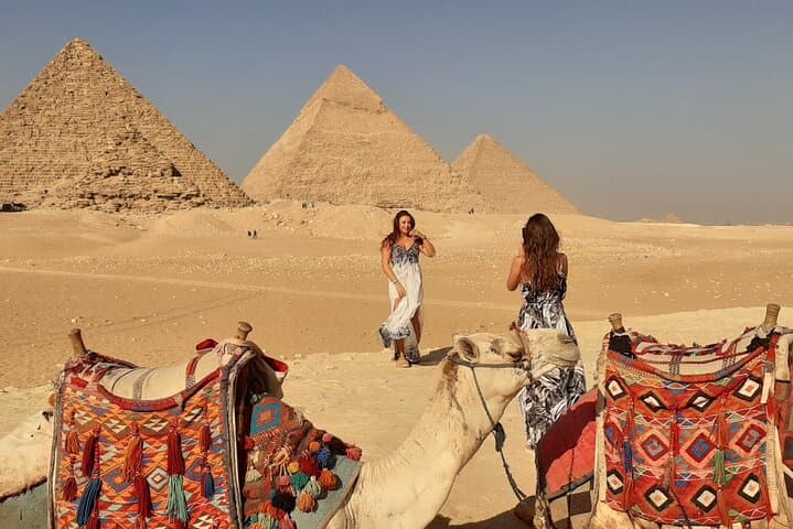 Day Trip from Hurghada to Cairo: Pyramids, Nile Felucca, Camel & ATV Adventure