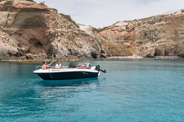 Private Eldoris Boat Rental in Milos — Self-Drive from Agia Kiriaki photo 4