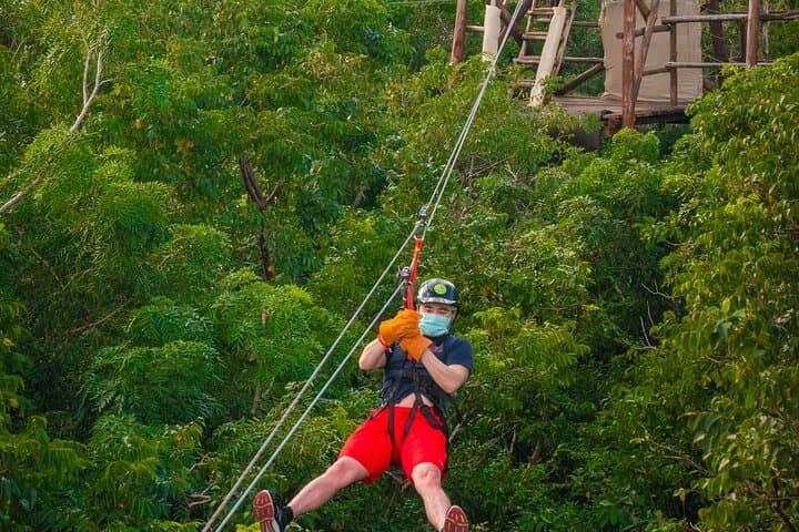 Cozumel Zipline and Beach Club Adventure: Jungle Canopies to Turquoise Shore photo 3