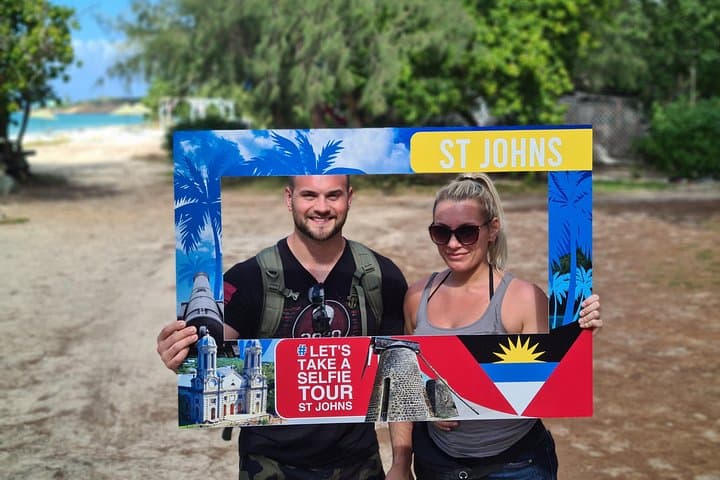 Biggvee Selfie Tour — St. John's Photo Walk: Fort, Natural Arch & Caribbean Shore photo 2