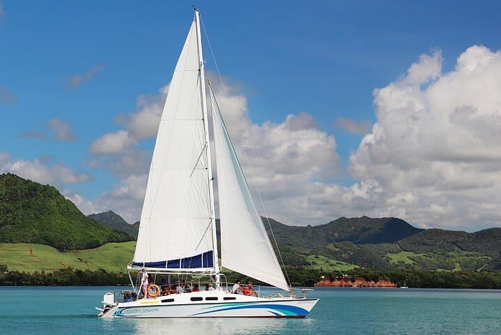 Full-Day Ile aux Cerfs Catamaran Cruise from Trou d'Eau Douce — All-Inclusive Lagoon Adventure