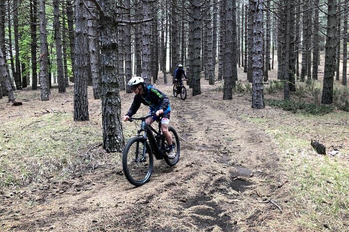 Half-Day Etna E‑MTB Adventure: Pine Forests, Lava Flows & Grotta dei Lamponi photo 6