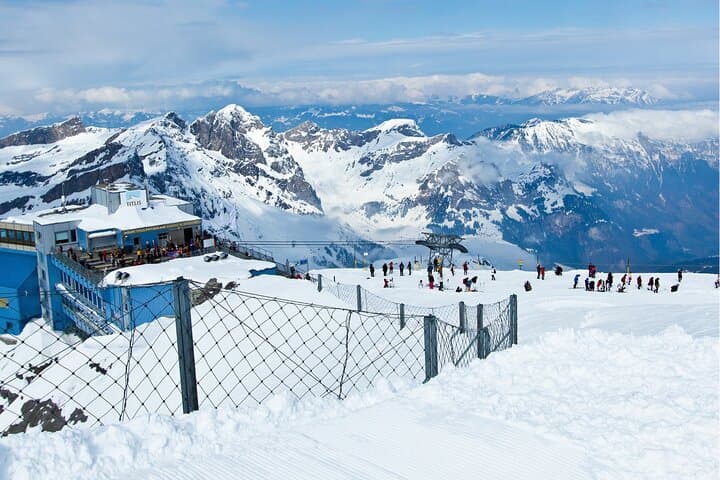Mount Titlis Glacier Excursion from Lucerne: Ice Flyer, Cliff Walk & Snowtubing