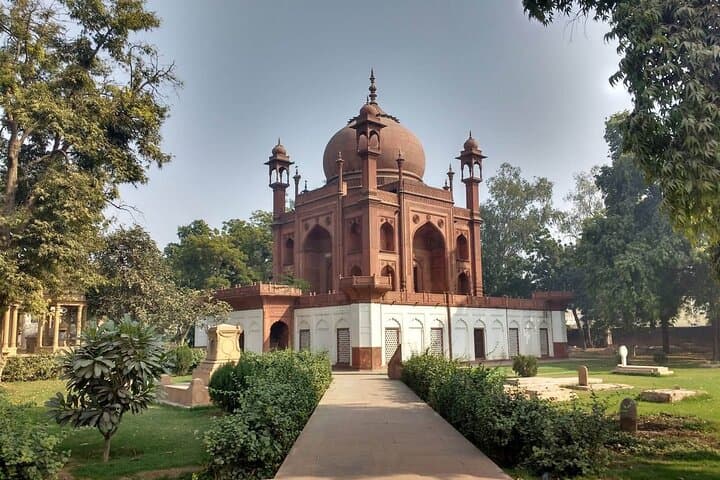 Sunrise Taj Mahal & Agra Fort Private Tour — Red Taj and Mehtab Bagh Views