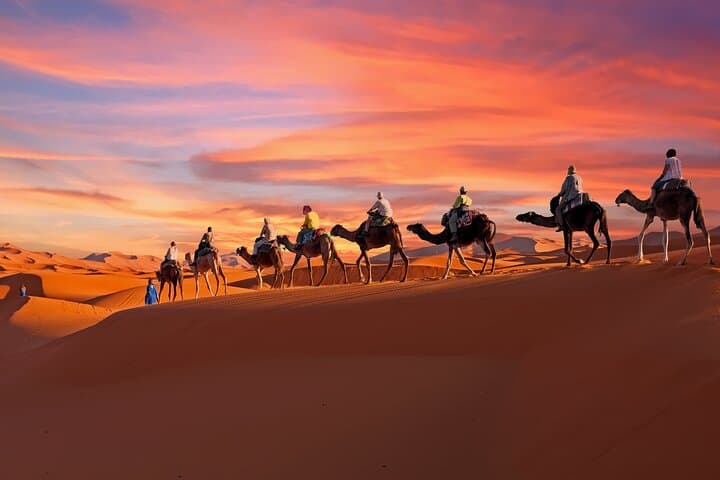 Merzouga Desert: 3-Day Camel Trek, Erg Chebbi Camps & Aït Benhaddou from Marrakech
