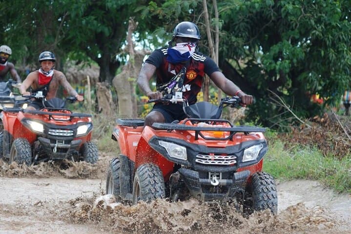Punta Cana Half-Day ATV & 4x4 to Macao Beach and a Taino River Cave