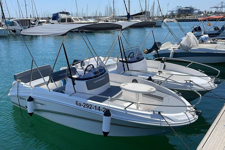 Captain for a Day: Rent a No-License Boat in La Marina de Valencia photo 2