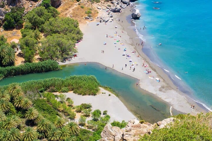 Preveli Palm Beach Boat Cruise & Rethymnon Day Trip from Heraklion