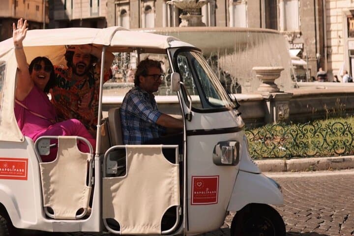Naples Tuk Tuk Panoramic Tour: Ape Calessino Ride to Piazzas & Waterfront Views
