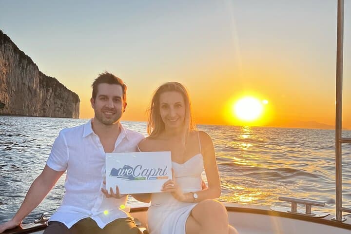 Capri Sunset Gozzo Cruise: Aperitif, Caves & Faraglioni Evening Tour photo 5