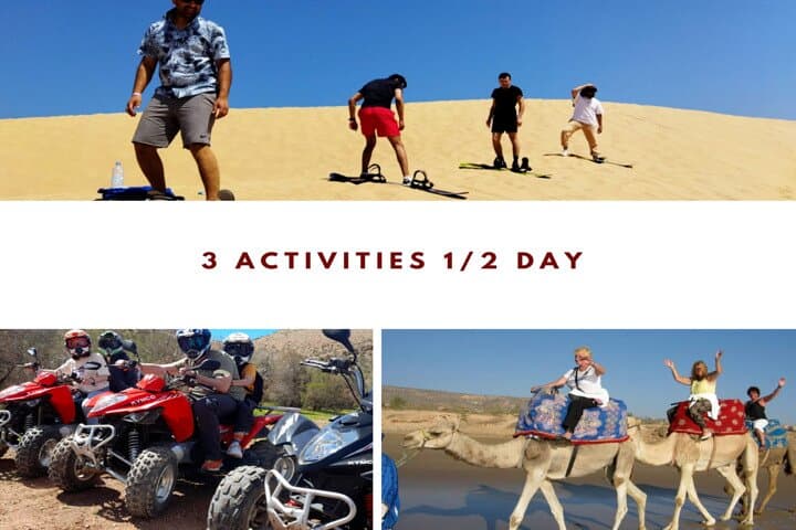 Half-Day Agadir Desert Combo: Sandboarding, ATV Quad & Camel Ride