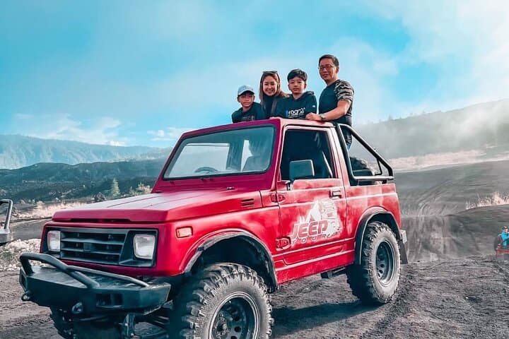 Sunrise Jeep Safari on Mount Batur — Black Lava & Dawn Coffee
