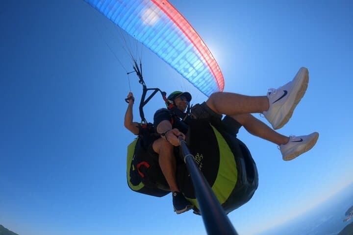 Tandem Paragliding over Budva Riviera — 20-Minute Flight from 800m