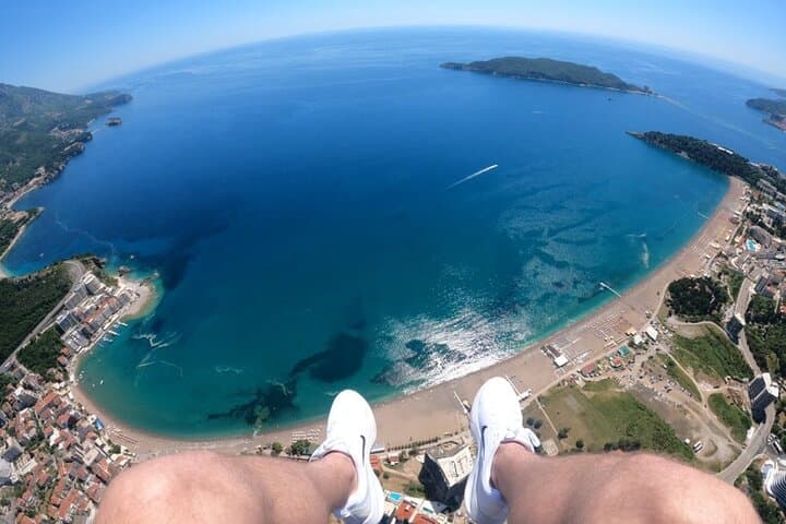 Tandem Paragliding Over Budva Riviera: 800m Flights from Bečići Beach photo 2