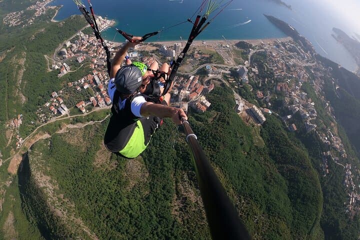 Tandem Paragliding Over Budva Riviera: 800m Flights from Bečići Beach photo 3