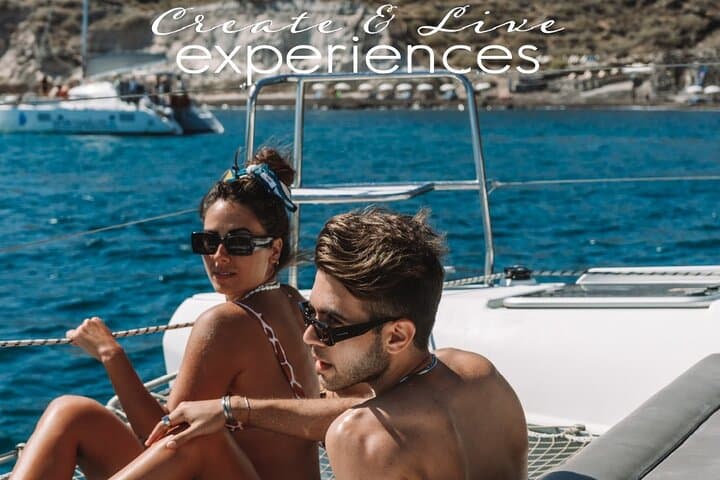 Santorini Private Day Cruise: Red Beach, Volcano Hot Springs & Greek Lunch photo 3