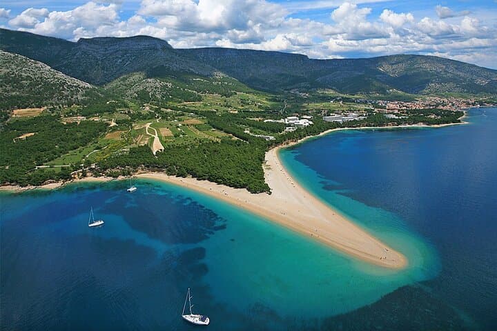 Roman Route Panoramic Flight Over Brač & Hvar — Zlatni Rat to Stari Grad Plain photo 3
