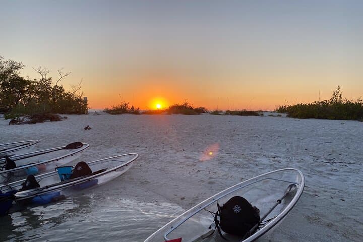 Sunset Glow Clear Kayak Tour at Wiggins Pass — Paddle Barefoot Beach at Dusk photo 4