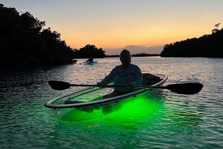 Sunset Glow Clear Kayak Tour at Wiggins Pass — Paddle Barefoot Beach at Dusk photo 5