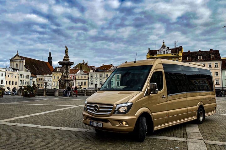Prague to Passau Private Transfer — Mercedes Sprinter Minibus