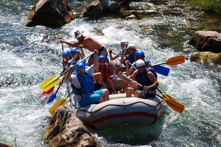 Cetina River Rafting from Split or Trogir — Half-Day Rapids, Swimming & Cliff Jumps