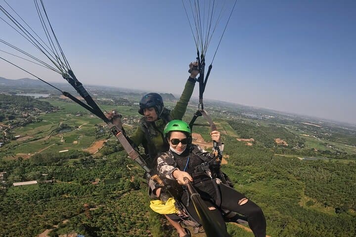 Tandem Paragliding Over Hanoi: 655m Flights Above Mountains, Fields & Villages photo 3
