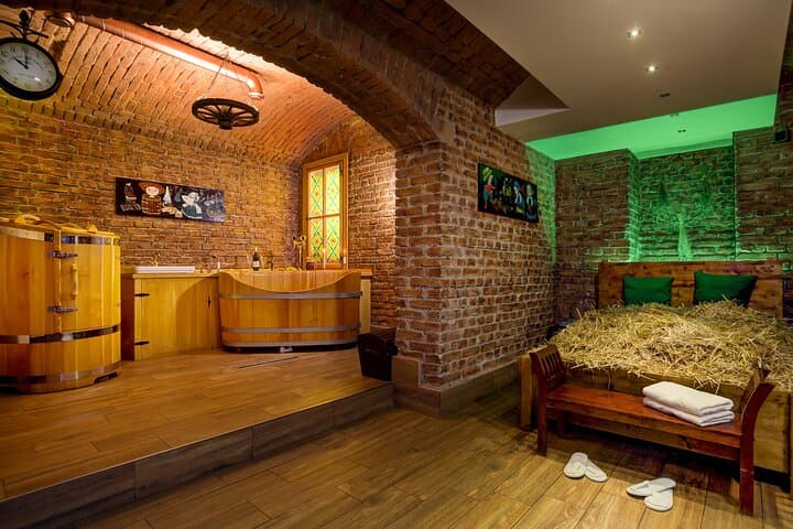Prague Wine Bath for Two: 1-Hour Larch Tub Spa Experience