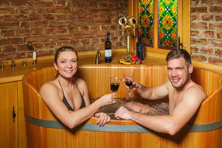 Prague Wine Bath for Two: 1-Hour Larch Tub Spa Experience photo 5