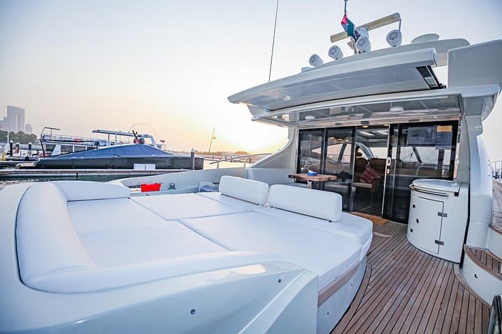 Private 68ft Azimut Yacht Cruise — Dubai Marina, Palm Jumeirah & Burj Al Arab Views photo 3
