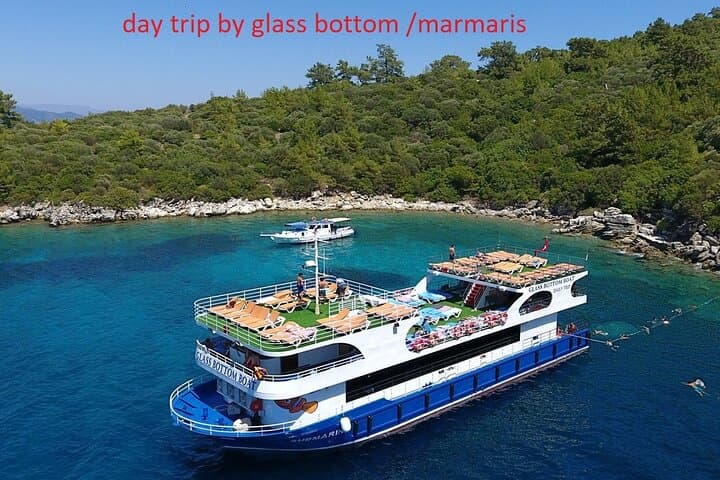 Marmaris Glass-Bottom Full-Day Boat Trip: Swim, Sun & Underwater Views