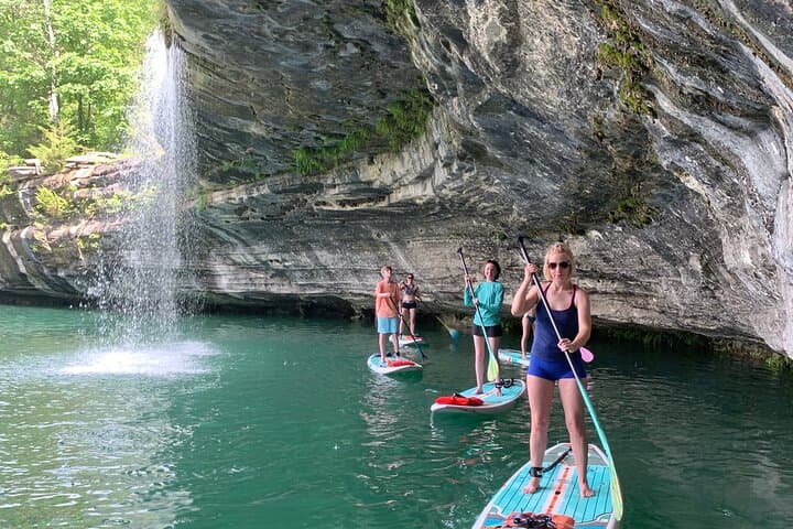 Eureka Springs Guided Eco Tour: SUP Along Limestone Bluffs and Waterfalls photo 3