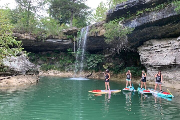 Eureka Springs Guided Eco Tour: SUP Along Limestone Bluffs and Waterfalls photo 4