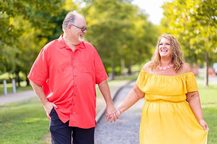 Nashville Riverfront Couples Photoshoot: Private Pedestrian-Bridge Portrait Session photo 3