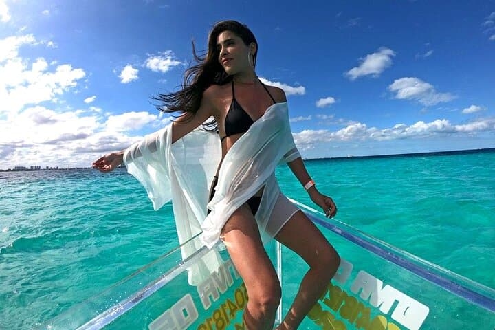 Clearboat Glass-Bottom Tour: Explore Cancun's Mangroves & El Meco Reef