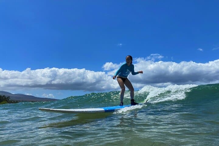 Semi-Private Surf Lesson at Kalama Beach, Kihei — Learn to Surf in 2 Hours