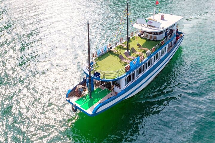 Halong Bay One-Day Cruise: Sung Sot Cave, Luong Cave Kayak & Ti Top Island photo 2