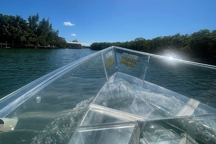 Transparent Boat Tour in Cancun: Nichupté Lagoon to Caribbean Coral Reef photo 2