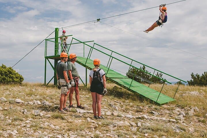 Soar Over Krk: Zipline Experience with Views of Baška and Prvić photo 3