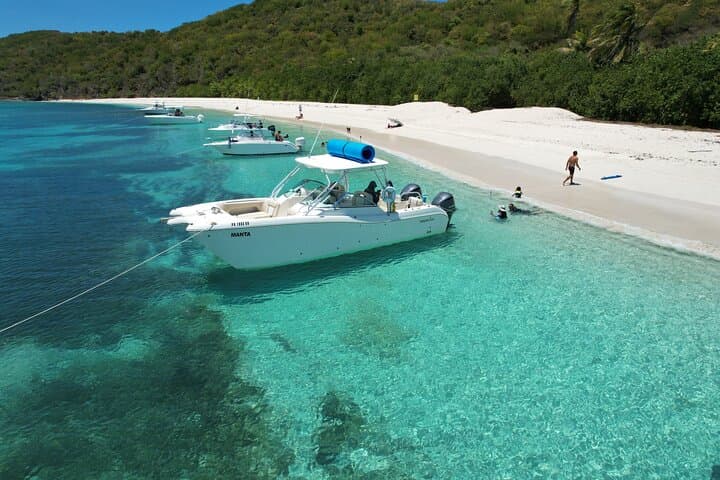 Private All-Inclusive Boat Tour to Icacos and Palomino Islands from Fajardo