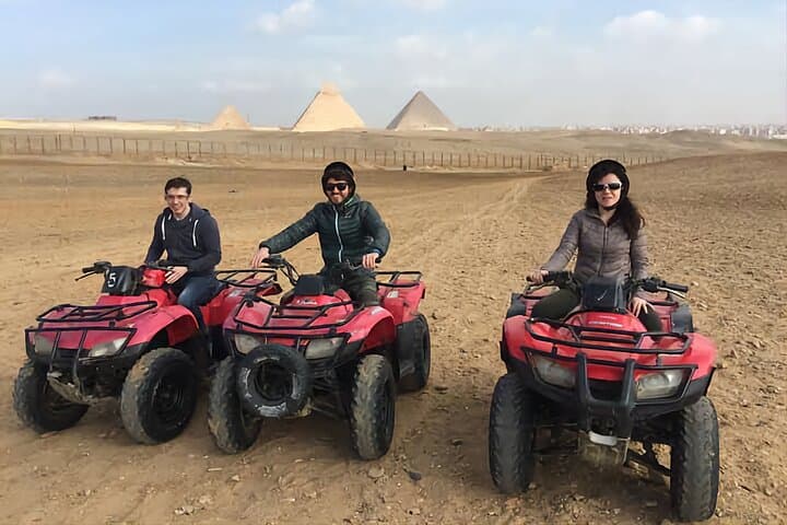 Sunset Quad Biking Around the Giza Pyramids