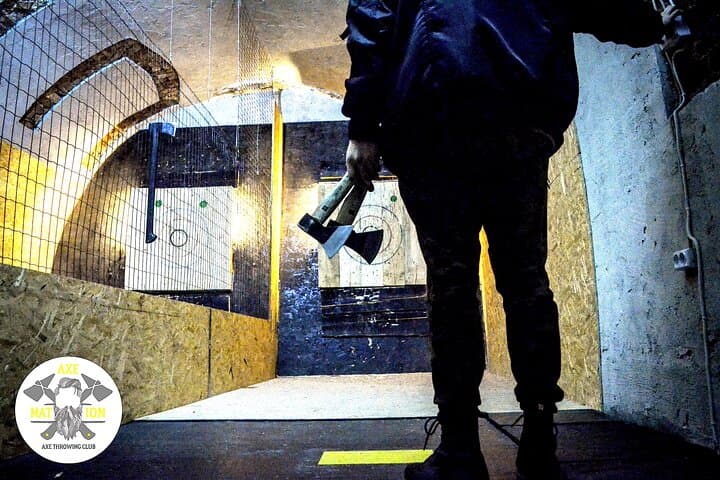 Axe Throwing in Krakow: Axe Nation's Medieval Basement Experience photo 5