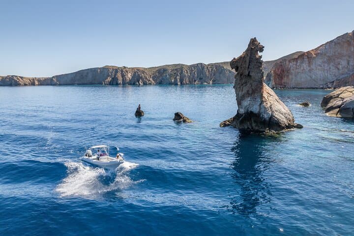 Milos Private RIB Tour: Marvel 9.6m Sea Adventure & Snorkel photo 4