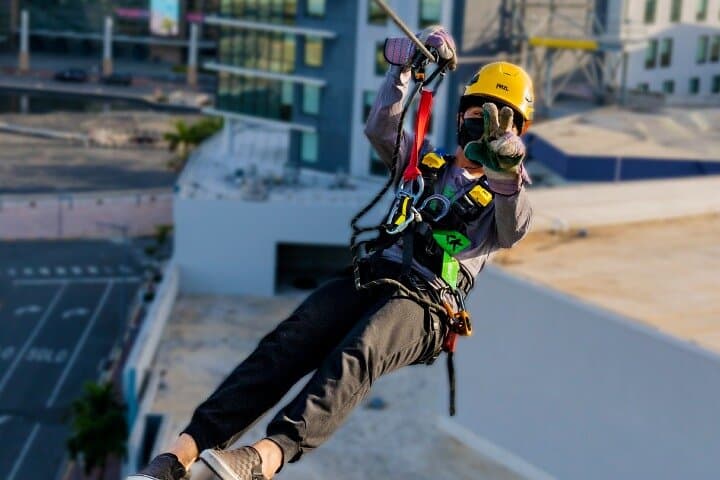 Urban Zipline at Toroverde: Sky Bull Above San Juan's T-Mobile District