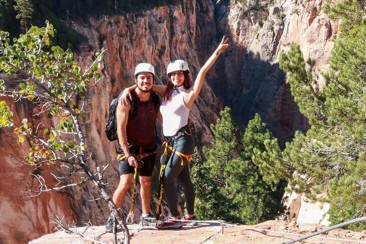 Above Zion Via Ferrata Private Group Climb - Kolob Reservoir Rim photo 2